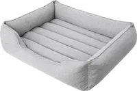 Pelech pre psov, Pelech pre mačky, Pohovka pre psov, Snímateľný poťah, Stredné psy, Nábytok pre zvieratá, Gauč pre psov, Miesta na spanie, Prateľné, XL: 85x65 cm, Popol