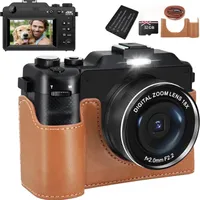 Digitální fotoaparát s dvojnásobným rozlišením 48 Mpx, video v rozlišení 4K, 18x zoom, kompaktní fotoaparát s 3D zvukem proti otřesům