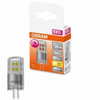 Osram LED Stiftsockellampe Superstar G4 2W warmweiß, dimmbar, klar