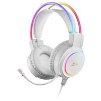 Mars Gaming MHRGBW, Kopfhörer, Kopfband, Gaming, Weiß, Binaural, 1,8 m