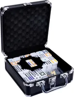 Longfield Mexican Train Double 12 schwarzer Koffer