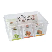 Aufbewahrungsbox für Teebeutel Teebox Teeorganizer mit 6 Fächern