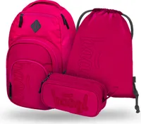 BAAGL Coolmate Ruby Rucksack-Set 3tlg: Rucksack, Federmäppchen, Turnbeutel
