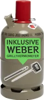 5 kg Propan Gasflasche ungefüllt   inklusive Weber Grillthermometer