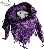 Leo - Tuch Leopard Lila