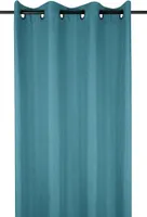STOF | Gardine - 140x280 cm - Türkis - Ösen Gardine - Vorhang Klassisch - Elegant - Lichtfilternd