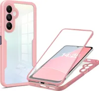 360 Grad Rundum Schutz Handyhülle für Samsung Galaxy A15 5G Full Cover Vollschutz Case Farbe: Rose