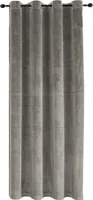 Vorhang Ösen Taupe Verdunkelung 140x245 cm Samt weich blickdicht Gardine