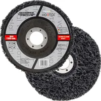 CSD Reinigungsscheiben 125 mm Grob Schwarz Hart Reinigungsvlies CBS Scheibe 5 Stück