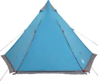 vidaXL Tipi-Familienzelt 6 Personen Blau Wasserdicht