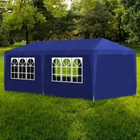 vidaXL Namiot imprezowy 3x6 m niebieski