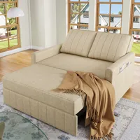 Merax Klappsofabett mit Schlaffunktion – Platzsparendes Sofa mit verstellbarer Rückenlehne, 180x127 cm, ideal für kleine Räume