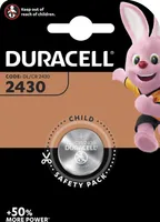 1x Duracell Batterie Elektronik 2430 Lithiumknopfzelle CR2430 3,0V