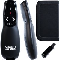 AdroitGoods Kabelloser usb-Presenter mit Zeiger - Präsentieren - Mit Laser - Powerpoint Präsentation Clicker inkl. Aufbewahrungsbox