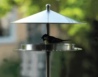 dobar Design Vogelhaus "Silberglanz", mit Ständer