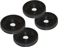 4 Aktivkohlefilter ( 2 Paar ) für Silverline AF 100 Zubehör Dunstabzugshaube Umluftbetrieb