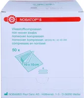 NOBA Nobatop 8 sterilní obklady z netkané textilie 4 - skládané 50 x 2 kusy 10 x 10 cm