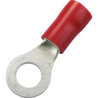 Ringkabelschuh M6 Querschnitt 0,5 - 1,5 mm² isoliert rot