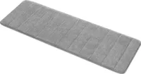 Navaris Badvorleger Badematte Badteppich aus Memoryschaum - 120 x 40 cm Badezimmerteppich - Teppich für Bad Badezimmer - Matten Läufer in Grau