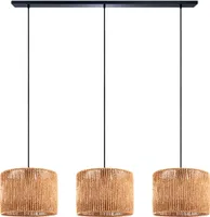 Pendelleuchte Esstisch Korb Boho Hängelampe Esszimmer Lampe E27 Rattan