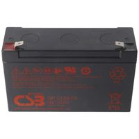 CSB-GP6120F2 Akumulator kwasowo-ołowiowy 6 V 12 Ah 151 mm x 50 mm x 100 mm CSB-GP6120F2 ze stykami szybkiego włączania 6,3 mm