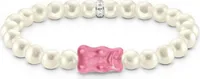 Thomas Sabo A2154-082-9-L17 Goldbären Perlenarmband pink 17 cm