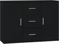 vidaXL Kredens czarny 91x29,5x65 cm materiał drewnopochodny