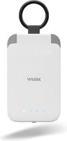 WURK Tragbare Mini-Powerbank 2000mAh Kompakte Externer Akku Power Bank USB C Handy Ladegerät Notladegerät Schlüsselanhänger-Ladegerät Ultra-kompakter Mini-Akku-Schnelllade-Backup-Powerbank (Weiss)