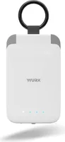 WURK Tragbare Mini-Powerbank 2000mAh Kompakte Externer Akku Power Bank USB C Handy Ladegerät Notladegerät Schlüsselanhänger-Ladegerät Ultra-kompakter Mini-Akku-Schnelllade-Backup-Powerbank (Weiss)