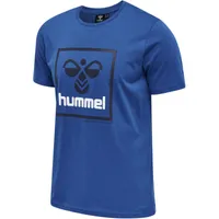 M, Hummel blau, Icons Herren Graphic T-Shirt,