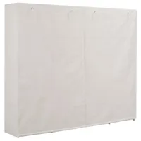 vidaXL Kleiderschrank Weiß 200 x 40 x 170 cm Stoff