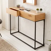 Industrial Konsolentisch ELEMENTS 100cm Eichen Optik Laptoptisch mit Schubladen Konsole Flurtisch