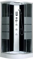 Hydromassage - Duschkabine, LISA, 90 cm, Duschwanne flach