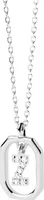 PDPAOLA Halskette MINI LETTERS Sterling silver silber