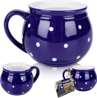 Orion Keramikbecher Becher Kaffeetasse Teetasse Teebecher Kaffee Keramik blau 200 ml