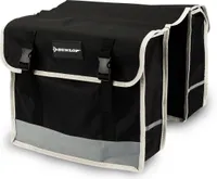 Dunlop Doppeltasche Fahrradtasche Wasserfest - 26 Liter - Universell für jedes Fahrrad - Schwarz - Trolley, Seitentasche, Fahrrad Tasche, Gepäckträger
