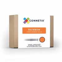 Connetix magnetické dlaždice duhové mramorové kuličky 12 kusů