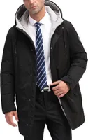HerrenWinterJacke Quilted Steppjacke Gefüttert Winterjacke,, herren jacke winter, mit 113-132g Entendaunen mit Kapuze L