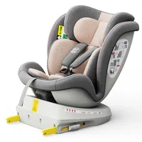 TWT I SIZE Plus DELUXE Rosa Kindersitz mit 360 Grad drehbarem Isofix-System-BUF BOOF 0, 36 kg
