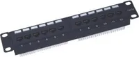 XtendLan Patch panel 10", 12 portů, 1U, Cat5e