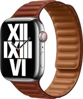 Apple Leather Link für die Watch Series 1-9 / SE - 38/40/41 mm / Series 10 - 42 mm - Größe M/L - Umber
