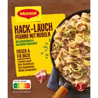 Maggi Fix na panvicu s mletým pórom a rezancami pikantný s príchuťou slaniny 42g