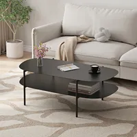 Couchtisch 'Enebakk' 112 x 62 x 40,5 cm Schwarz