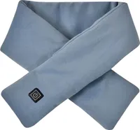 USB-beheizter Thermoschal, 3 Temperaturstufen, einfarbig, verdickter Schal, Herbst/Winter, Damen, Nackenwärmer, Blau