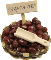 Krippenzubehör Kastanienkorb