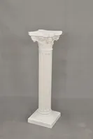 Beistelltisch Säule Mäander Style Beistelltisch Marmoriert Dekosäule 100cm