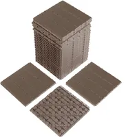FCH sada 27 dlaždic (2,3 m²) dlaždice na terasu click dlaždice balkonové dlaždice odolné proti povětrnostním vlivům, hnědá, 29 x 29 x 2 cm