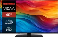 Telefunken Fernseher 40 Zoll Smart TV VIDAA XF40VP750M - Full HD Fernseher, HDR TV mit Triple-Tuner
