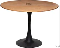 Eazy Living Esstisch Ø 100 cm Vars