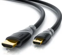 CSL HDMI Typ D (Micro) 2.0 zu HDMI Typ A Kabel, 4K, Ethernet, Ultra HD 2160p (3840 × 2160 Pixel) - 3m